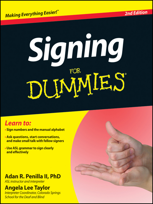 Title details for Signing For Dummies by Adan R. Penilla, II - Available